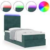 vidaXL Okvir kreveta s madracima tamnozeleni 80x200cm baršunasti | shoptok.hr