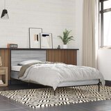  Okvir kreveta s uzglavljem Siva Sonoma 80 x 200 cm - Siva Sonoma | shoptok.hr