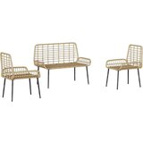  Vrtni set za objed 3 pcs Crna Antracit 109 x 63 x 83 cm | shoptok.hr