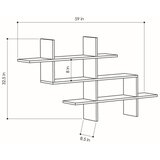 Hanah home Polica 150x82x22cm Hrast | Eponuda.ba