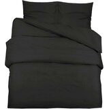  Set posteljine za poplun crni 200x200 cm pamučni | shoptok.hr