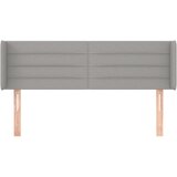  Uzglavlje s ušima svjetlosivo 147x16x78/88 cm od tkanine | shoptok.hr