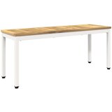  Vrtna klupa 108,5 x 35 x 45 cm Čvrsto drvo akacije Bijela | shoptok.hr