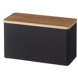 YAMAZAKI crni organizator s poklopcem od šperploče Rin | shoptok.hr