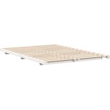  Krevetna konstrukcija Bijelo 140 x 220 cm Čvrsto borovo drvo | shoptok.hr