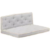  2-dijelni set jastuka za sofu od paleta sivi