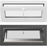  Prozor za podrum RISOR 90 x 40 cm PVC i staklo Antracit | shoptok.hr