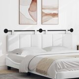  Držeće uzglavlje Zidne Prugasti Bijeli 170 x 55 x 5 cm tkanina - Bijeli 160 cm bez LED | shoptok.hr