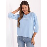 RELEVANCE Blouse-RV-BZ-A826.89-light blue Cene