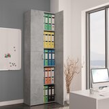 vidaXL pisarniška omara betonsko siva 60x32x190 cm iverna plošča Cene