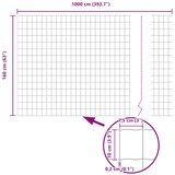 Euro ograda 1,6 x 10 m Željezo prekriveno PVC-om Zelena | shoptok.hr