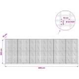  Gabion s žicom debljine 3,5 mm i mrežom 5x10 cm 600x10x200 cm | shoptok.hr