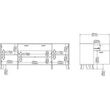 Tvilum Bijela/u prirodnoj boji komoda u dekoru hrasta 196x73x39 cm Ikast – | shoptok.hr