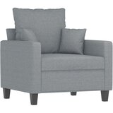  Fotelja s tabureom svjetlosiva 60 cm od tkanine | shoptok.hr
