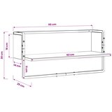  Stenska polica Montaža za steno Star les 65 x 25 x 30 cm, (5000307187) | Shoptok.si