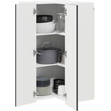  Zidni kutni ormar Crna 57 x 57 x 100 cm Konstruirano drvo | shoptok.hr