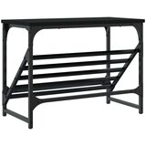vidaXL Regal za čevlje črn 60x30x45 cm inženirski les | Shoptok.si