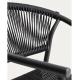 Kave Home Temno siv vrtni stol iz ratana Livadia – | Shoptok.si