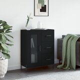 vidaXL Komoda crna 69 5 x 34 x 90 cm od konstruiranog drva Cijene
