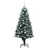 vidaXL Umestno božično drevo Zelena 150 cm PVC, jeklo in plastika | Shoptok.si