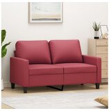 vidaXL Kavč dvosed vinsko rdeč 120 cm umetno usnje Cene
