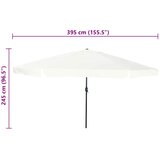  Vrtni suncobran Pijesak 394 x 394 x 248 cm Poliester i čelik | shoptok.hr