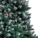  Umjetno božićno drvce LED s kuglicama i šiškama 210 cm | shoptok.hr