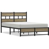 vidaXL Metalni okvir kreveta bez madraca boja hrasta sonome 120x190 cm | shoptok.hr
