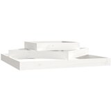 Maison Chic Cvetlični Lonec - Visoka greda bela 112x112x27 cm trdna borovina, (22057462) | Shoptok.si