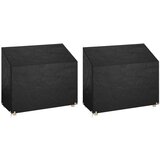 vidaXL Navlake za vrtnu klupu s 8 ušica 2 kom 160 x 70 x 70/88 cm PE | shoptok.hr