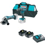 Makita Akumulatorski set alata Makita DDF482Z + DGA452Z 18V 1x3.0 Ah 1x5.0 Ah + torba Cene