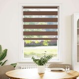 vidaXL Zebra senčilo rjave 75x150 cm tkanina širina 70,9cm poliester | Shoptok.si