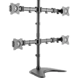 4-struki Stolni nosač za monitor 38,1 cm (15") - 68,6 cm (27") Vrtljivi nosač, Podesiv po visini, Nagibni i okretni, Rotirajuči,