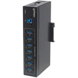  USB HUB 7port Manhattan 164405 USB 3.0/industrijski/na šinu | Eponuda.com