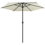  Vrtni suncobran s aluminijskim stupom 270x246 cm pijesak bijeli | shoptok.hr