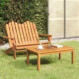  2-dijelna vrtna garnitura Adirondack od masivnog drva bagrema | shoptok.hr