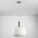  ONLI - Visilica na sajli DOROTY 1xE27/15W/230V beli/sjajni hrom | Eponuda.com