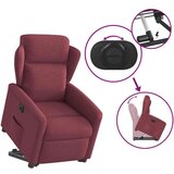 Električni naslonjač na podizanje od tkanine boja vina | shoptok.hr