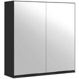 Maison Chic Kopalniška omarica - Kopalniški kabinet z ogledalom črna 64x20x67 cm, (21794782) | Shoptok.si