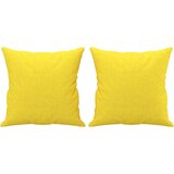  3-dijelni set sofa s jastucima svjetložuti od tkanine | shoptok.hr