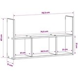  Zidna polica Dimljeni hrast 78 5 x 17 x 45 cm - Dimljeni hrast | shoptok.hr