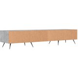 TV ormarić boja betona 150 x 36 x 30 cm od konstruiranog drva | shoptok.hr