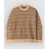 Patagonia Recycled Wool-Blend Pulover snow squail / natural Cene