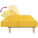 Kavč dvosed z ležiščem rumeno blago, (21038215) | Shoptok.si