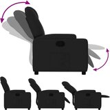 vidaXL Naslanjač črne barve iz blaga | Shoptok.si