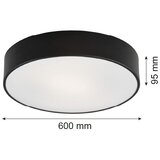  argon 2084 - plafonsko svetlo darling 5xE27/15W/230V prečnika 60 cm crna | Eponuda.com