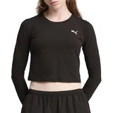Puma Ženski duks Wardrobe Esslongsleeve Baby Tee, Crni Cene