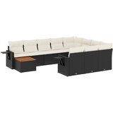  11-dijelni set vrtnih sofa od poliratana s jastucima crni | shoptok.hr
