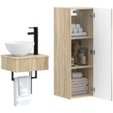  Set namještaja za kupaonicu 2 kom. Hrast sonoma Smeđa 33 x 34,5 x 100 cm | shoptok.hr