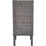  Blagovaonske stolice od kubu ratana i drva manga 2 kom smeđe | shoptok.hr